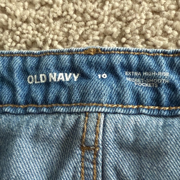 Old Navy Extra High Rise Demin Midi Skirt - Picture 3 of 5